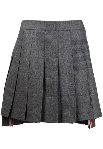 Thom Browne Faltenrock mit Streifen - Grau