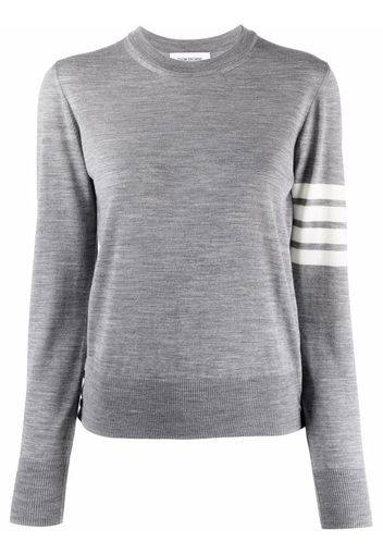 Thom Browne Gestreifter Pullover - Grau