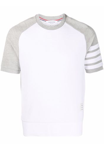 Thom Browne T-Shirt mit Streifen - Weiß