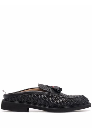 Thom Browne Gewebte Penny-Loafer - Schwarz