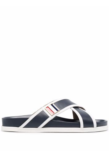 Thom Browne Sandalen mit überkreuzten Riemen - Blau