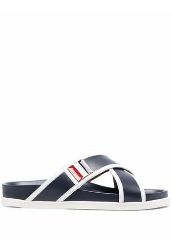 Thom Browne RWB Pantoletten - Blau