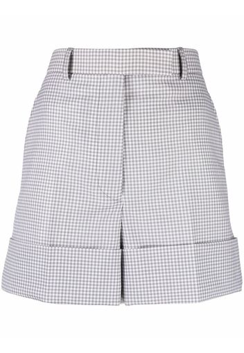 Thom Browne Shorts mit Check - Grau