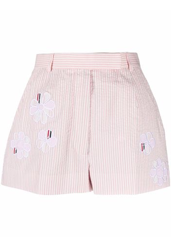 Thom Browne Shorts mit Blumenstickerei - Rosa