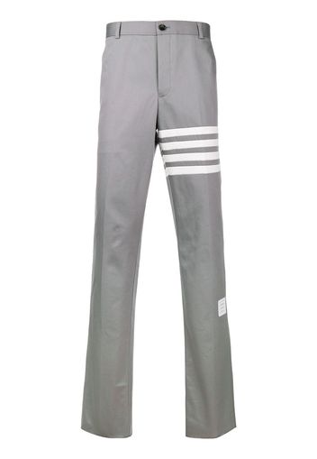 Thom Browne stripe detail tailored trousers - 035 GRIGIO BIANCO