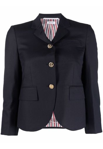 Thom Browne cropped single-breasted blazer - Blau