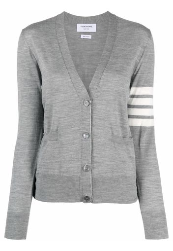 Thom Browne Cardigan mit Streifen - Grau