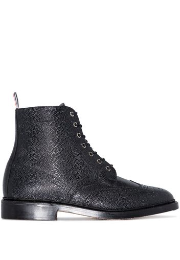 Thom Browne THOM BROWNE CLASSIC WINGTIP BLK BOOT - Schwarz