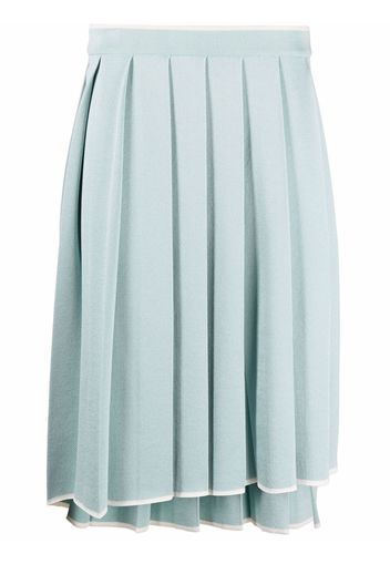 Thom Browne Asymmetrischer Faltenrock - Blau