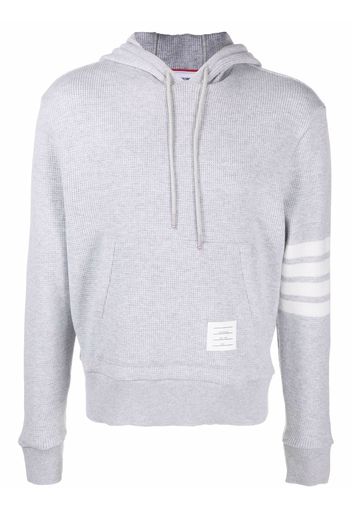 Thom Browne Hoodie mit Streifen - Grau