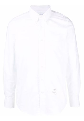 THOM BROWNE lobster-motif long-sleeve shirt - Weiß