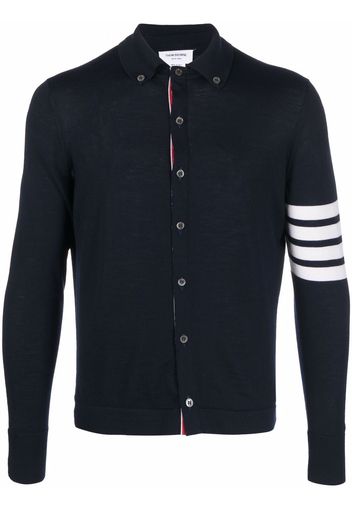 THOM BROWNE 4-Bar stripe polo shirt - Blau