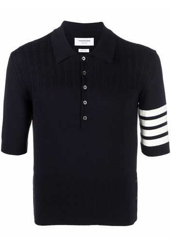 Thom Browne 4-Bar jersey polo shirt - Blau