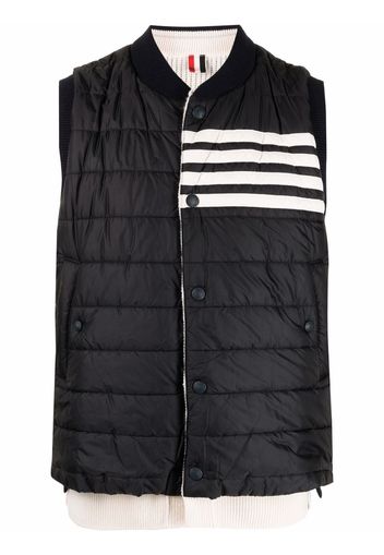 Thom Browne reversible padded gilet - Blau