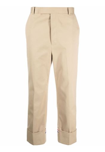 Thom Browne Straight-Leg-Hose mit RWB-Streifen - Nude