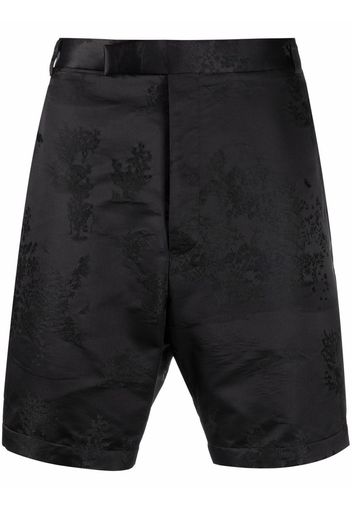 Thom Browne RWB stripe tailored shorts - Schwarz