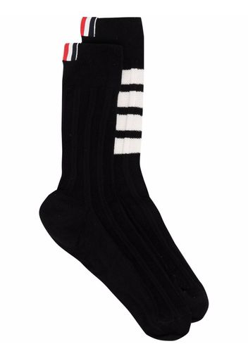 Thom Browne 4-Bar striped socks - Schwarz