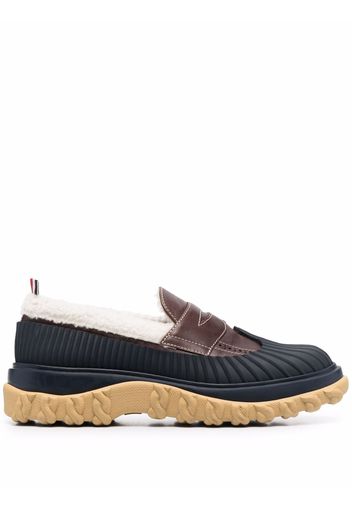 Thom Browne Loafer mit Shearling - Braun