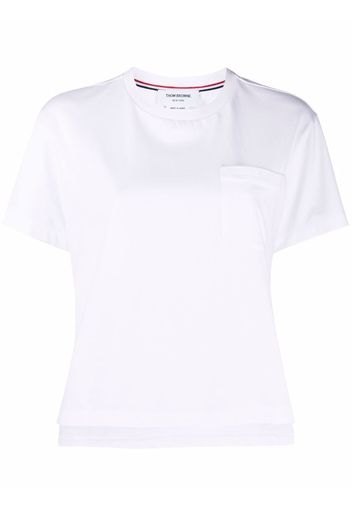 Thom Browne T-Shirt mit Logo - Weiß