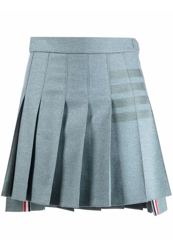 Thom Browne Faltenrock mit Streifen - Blau