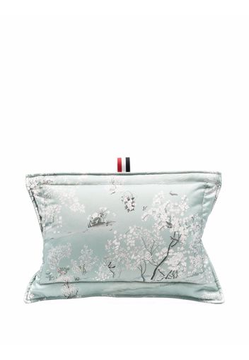 Thom Browne Kleine Pillow Clutch mit blumig-Print - Grün