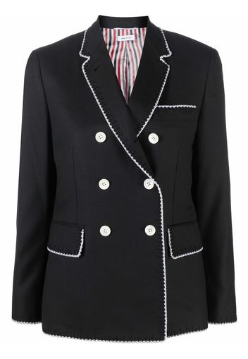 Thom Browne double-breasted wool sport coat - Schwarz