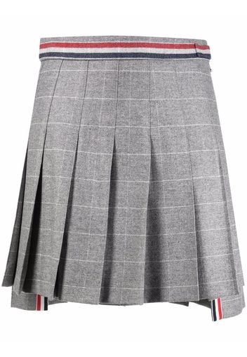 Thom Browne check-pattern high-low skirt - Grau