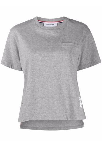 Thom Browne T-Shirt mit Logo - Grau