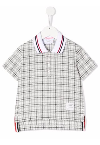 Thom Browne Poloshirt aus Tweed-Jersey - Grau