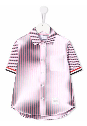 Thom Browne Gestreiftes Hemd - Rot