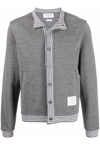 Thom Browne Cardigan mit Streifendetail - 035 MED GREY