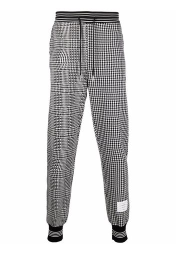 Thom Browne Jogginghose mit Hahnentrittmuster - Schwarz