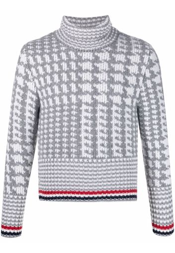 Thom Browne Kaschmirpullover mit Prince of Wales-Karo - Grau