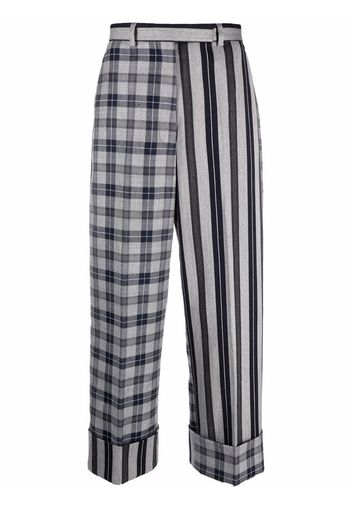 Thom Browne Klassische High-Waist-Hose - Grau