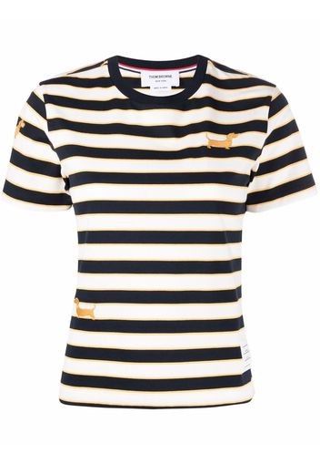 Thom Browne T-Shirt mit rundem Ausschnitt - Blau