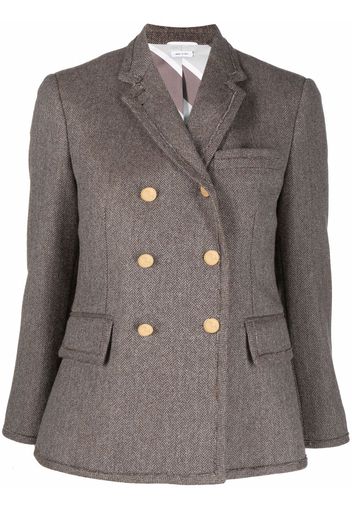 Thom Browne Jacke mit Muster - Braun