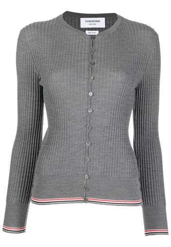 Thom Browne Cardigan mit Streifen - Grau