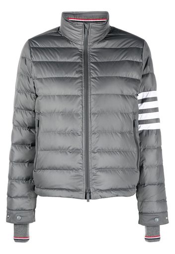 Thom Browne Skijacke mit Logo-Streifen - Grau