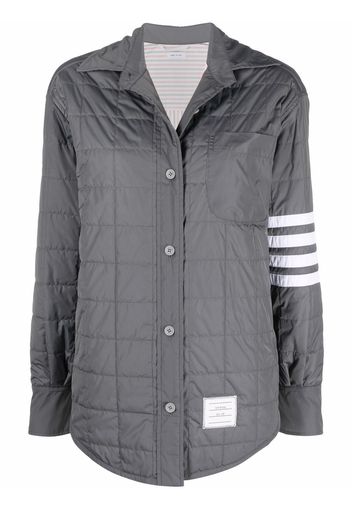 Thom Browne Gesteppte Hemdjacke - Grau