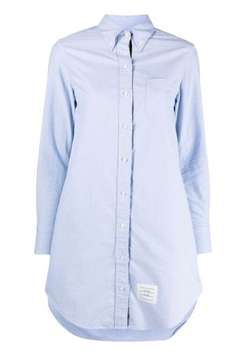 Thom Browne RWB trim shirt dress - Blau