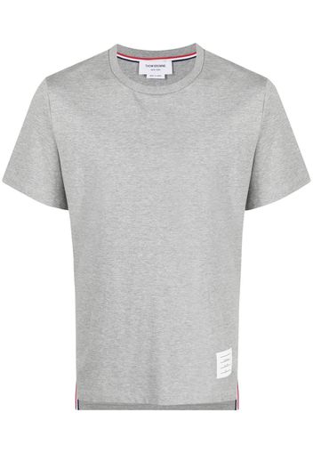 Thom Browne T-Shirt mit Logo-Patch - Grau