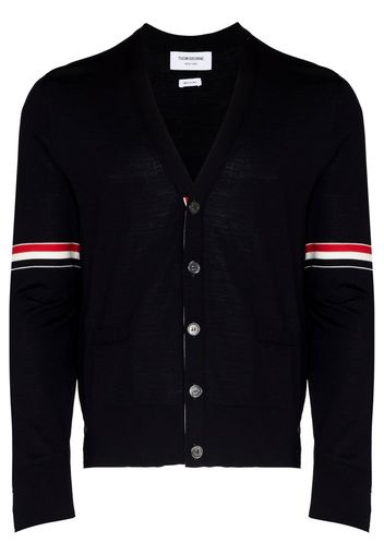 Thom Browne RWB knitted cardigan - Schwarz