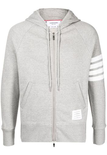 Thom Browne 4-Bar zip-up hoodie - Grau