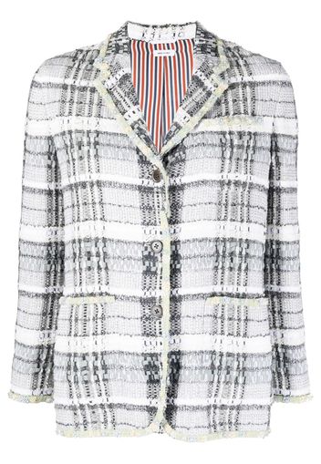 Thom Browne Einreihige Tweed-Jacke - Grün