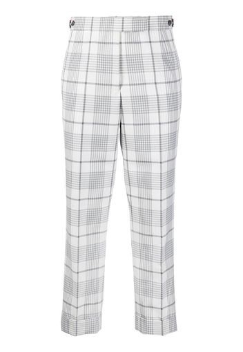 Thom Browne Karierte Cropped-Hose - Grau