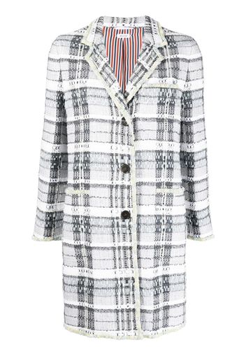 Thom Browne Einreihige Tweed-Jacke - Grau