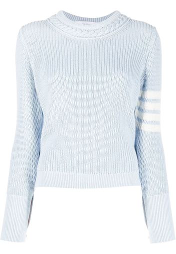 Thom Browne Gestreifter Pullover - Blau