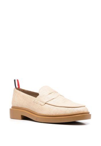 Thom Browne Penny-Loafer aus Bast - Nude