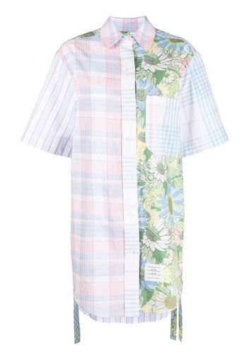 Thom Browne Hemdkleid mit Blumen-Print - Rosa