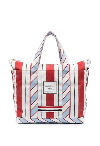 Thom Browne Gestreifter Shopper - Rot